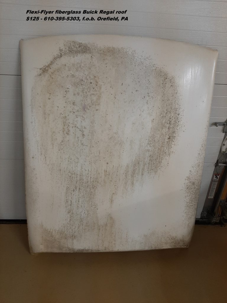 1 - Flexi-Flyer Buick Regal fiberglass roof